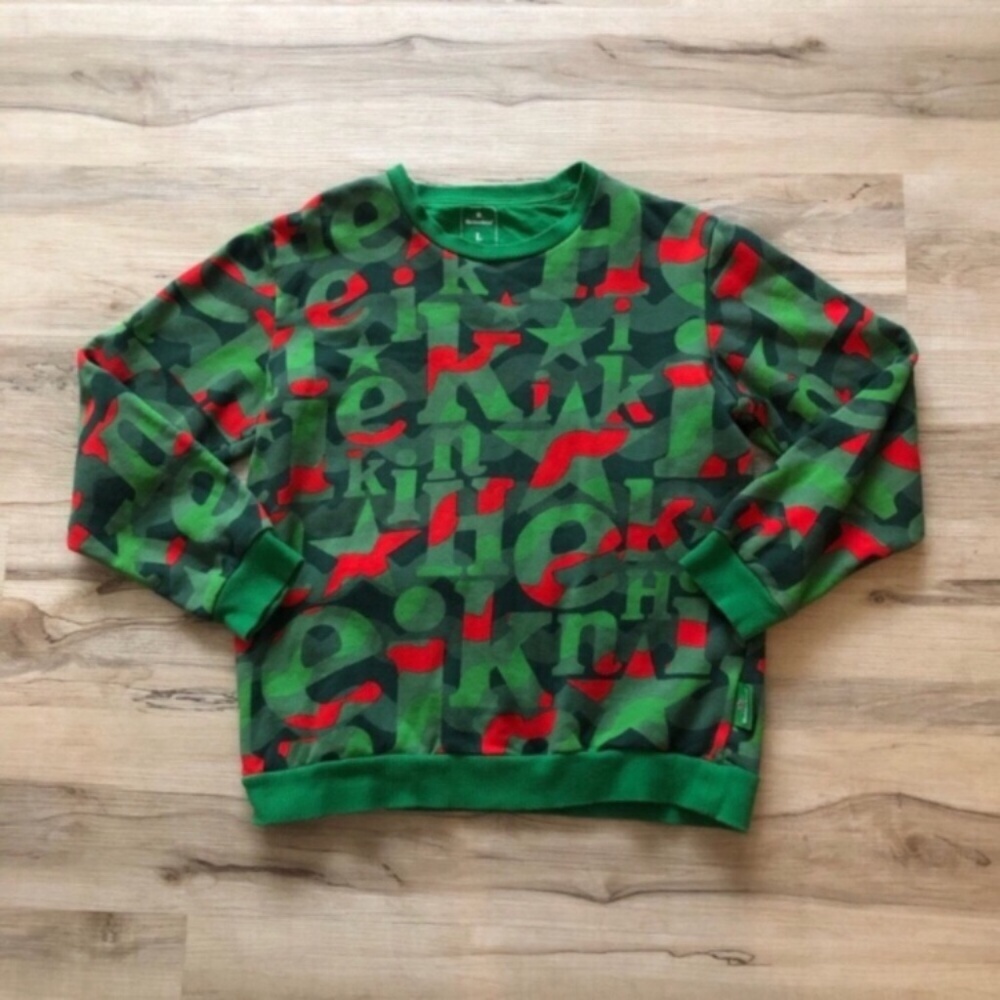 Green & Red Heineken Sweater